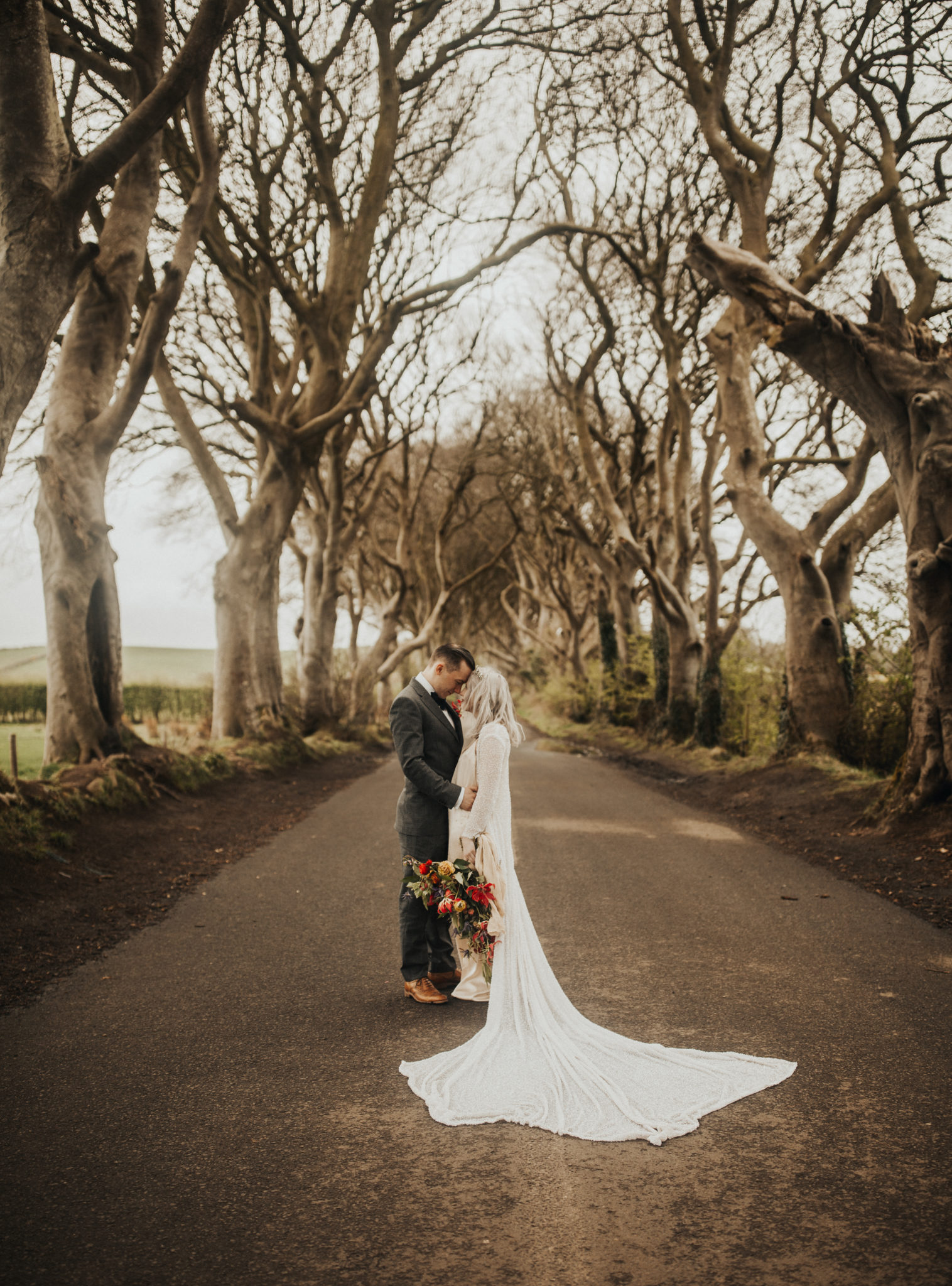 Ireland Elopement Adventure Dark Hedges