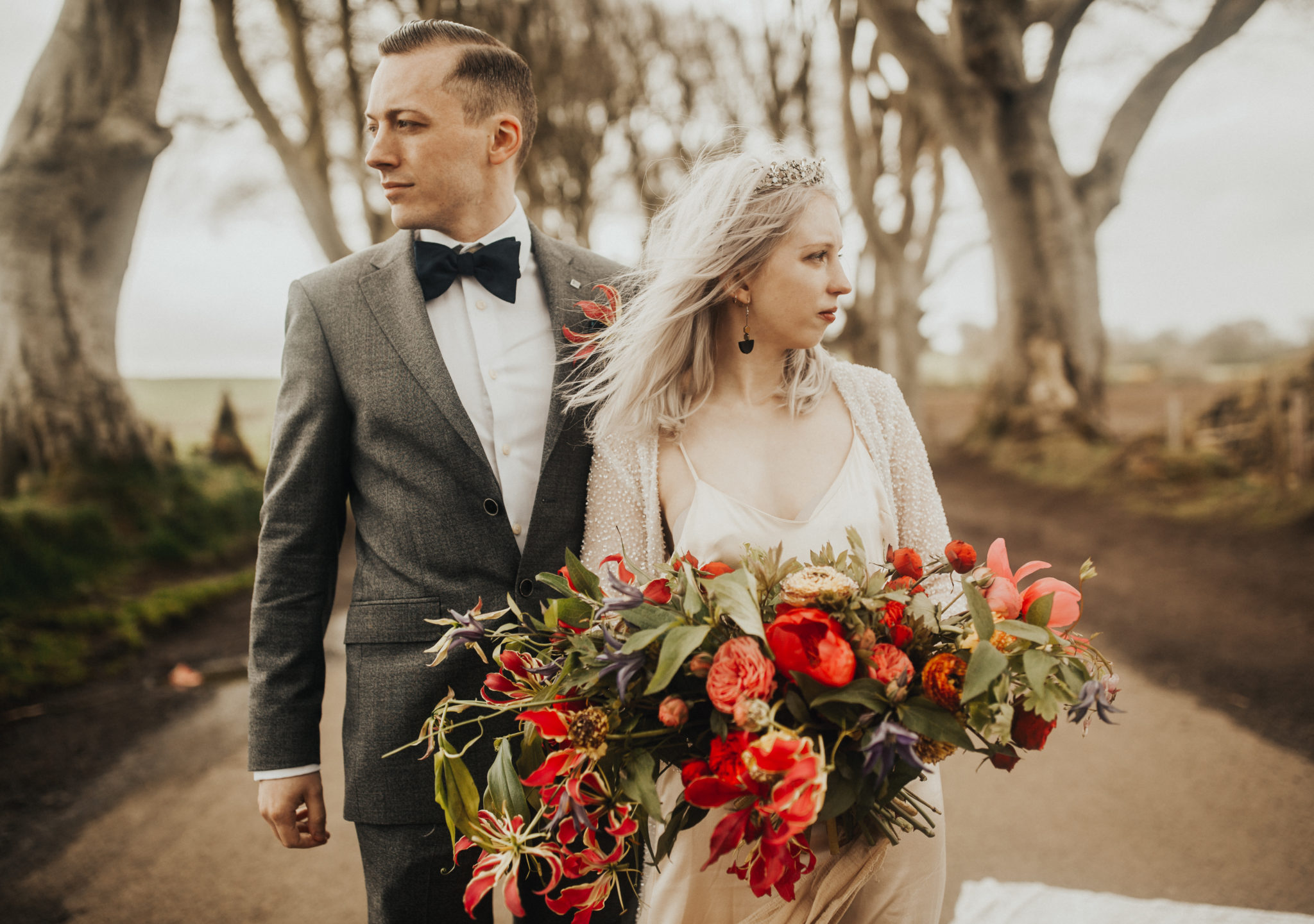 Ireland Elopement Adventure Dark Hedges
