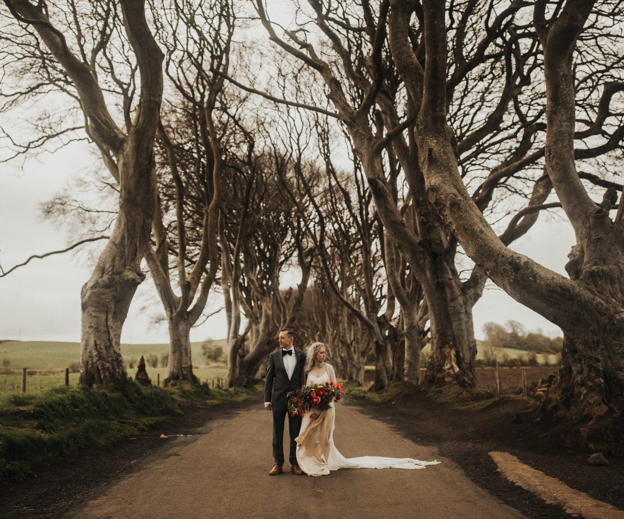 Ireland Elopement Adventure Dark Hedges