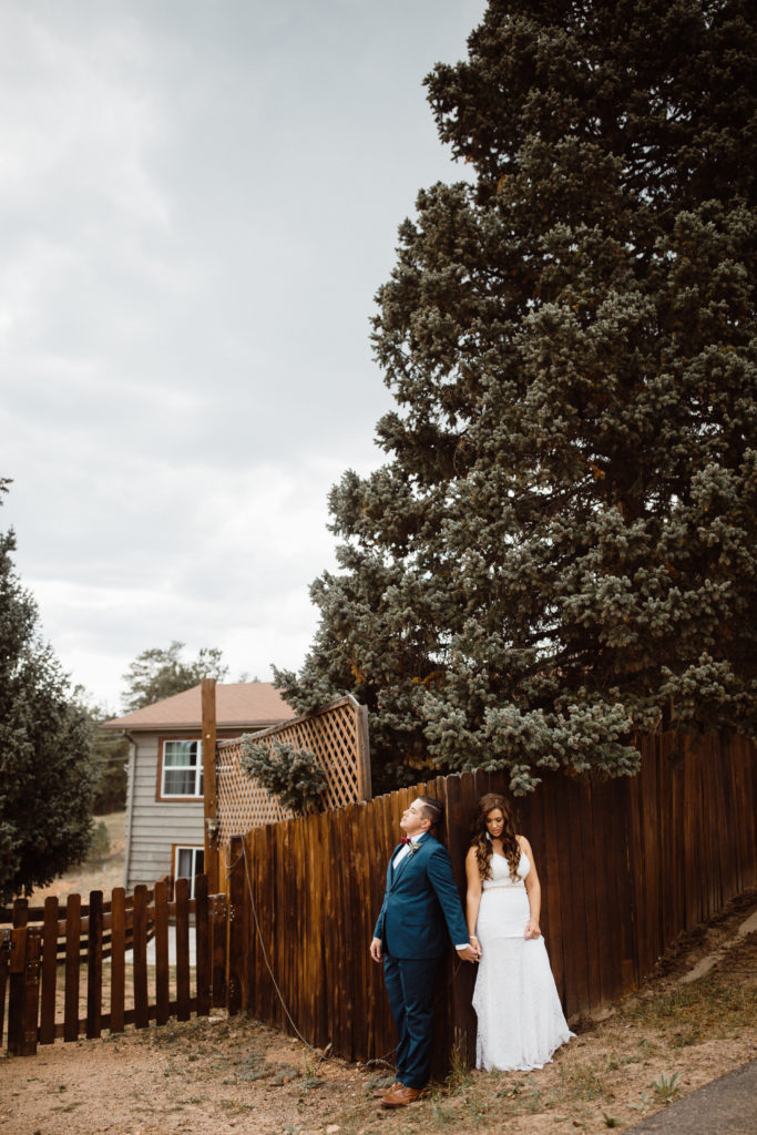 First look bride and groom 